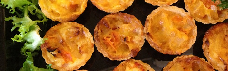Cheese and tomato tartlets